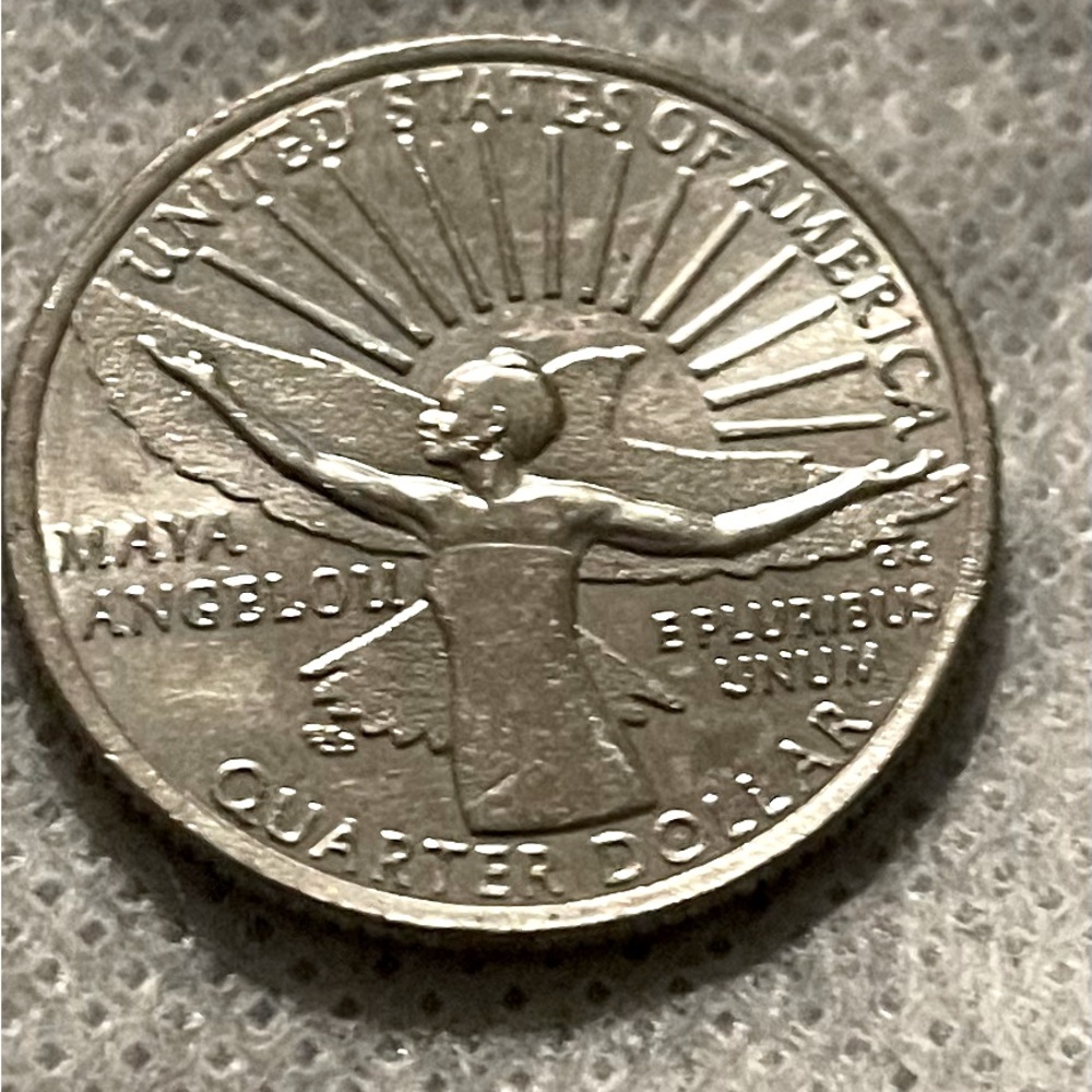 2022 D Maya Angelou Quarter - Rare Error “In Cod We Trust”